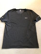 Under Armour Shirt Men's Large New Seamless Stride Black Tee Active 1375692