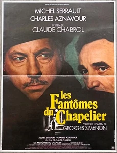 LES FANTÔMES DU CHAPELIER/CHABROL/SERRAULT/AZNAVOUR/AFFICHE ORIGINALE 40X60 CM - Imagen 1 de 1