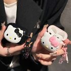 Cover For Apple AirPods Pro 2nd 3rd 1/2 Gen Cute Hello Kitty Case with Pandant
