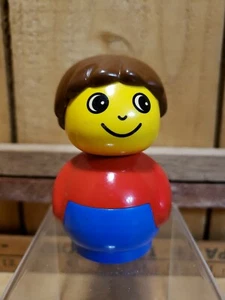 Lego Primo Vintage Duplo People Figure Boy Red Blue Retired Vintage Collectible - Picture 1 of 6