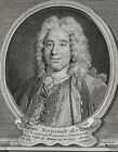 PHILIPPE NERICAULT DES TOUCHES (1680-1754) PORTRAIT GRAVURE 18 ème, né à TOURS