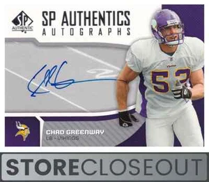 SP 2006 auténtico #SP-CG autógrafo novato Chad Greenway Minnesota Vikings - Imagen 1 de 2