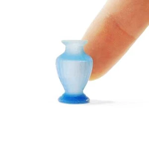 Schlichte Vase - Miniatur Blumentopf Urne Diorama Puppenhaus im Maßstab 1:24 (1 Laterne) - Bild 1 von 3