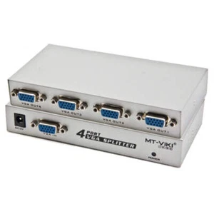 4 Port 150MHz VGA Splitter (1 VGA Input, 4 VGA Output), 4 Ports Splitter Silver - Bild 1 von 7