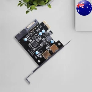 PCI-E to USB 3.0 2 Port PCI Express Expansion Card 19-Pin Power Connector - Afbeelding 1 van 5
