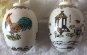 Zwei Ostereier aus Porzellan der Firma HUTSCHENREUTHER 1989 und 1993 - Picture 1 of 4
