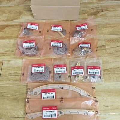 NEW For 08-2015 HONDA ACCORD CR-V 2.4L L4 DOHC Timing Chain Kit VVT Sprocket SET - Image 1 of 4