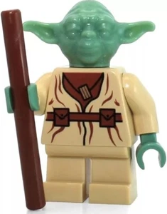 LEGO Star Wars Original Yoda Minifigure Sand Green No Eyes sw0051 7103 7260 4502 - Picture 1 of 1