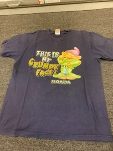 Vintage Florida 2000s Navy blue T-Shirt - Size L Disney Dopey Snow White - Picture 1 of 5