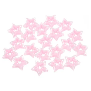 20Pcs Hollow Star Shaped Beads, 22x6mm Acrylic Star Bulk Beads (Light Pink) - Picture 1 of 6