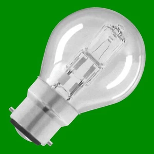 6x 20W (=25W) Clear Round Golf Eco Halogen Light Bulbs Bayonet Cap B22 BC - Picture 1 of 1