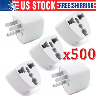 500 European EU To US American Adapter Plug Converter Euro Asia to USA wholesale - Image 1 of 4