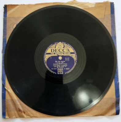 Oh! My Pa-Pa & Du Bist Mein Liebshoen Lys Assia 1953 Decca Records 10" 78 RPM - Image 1 of 3