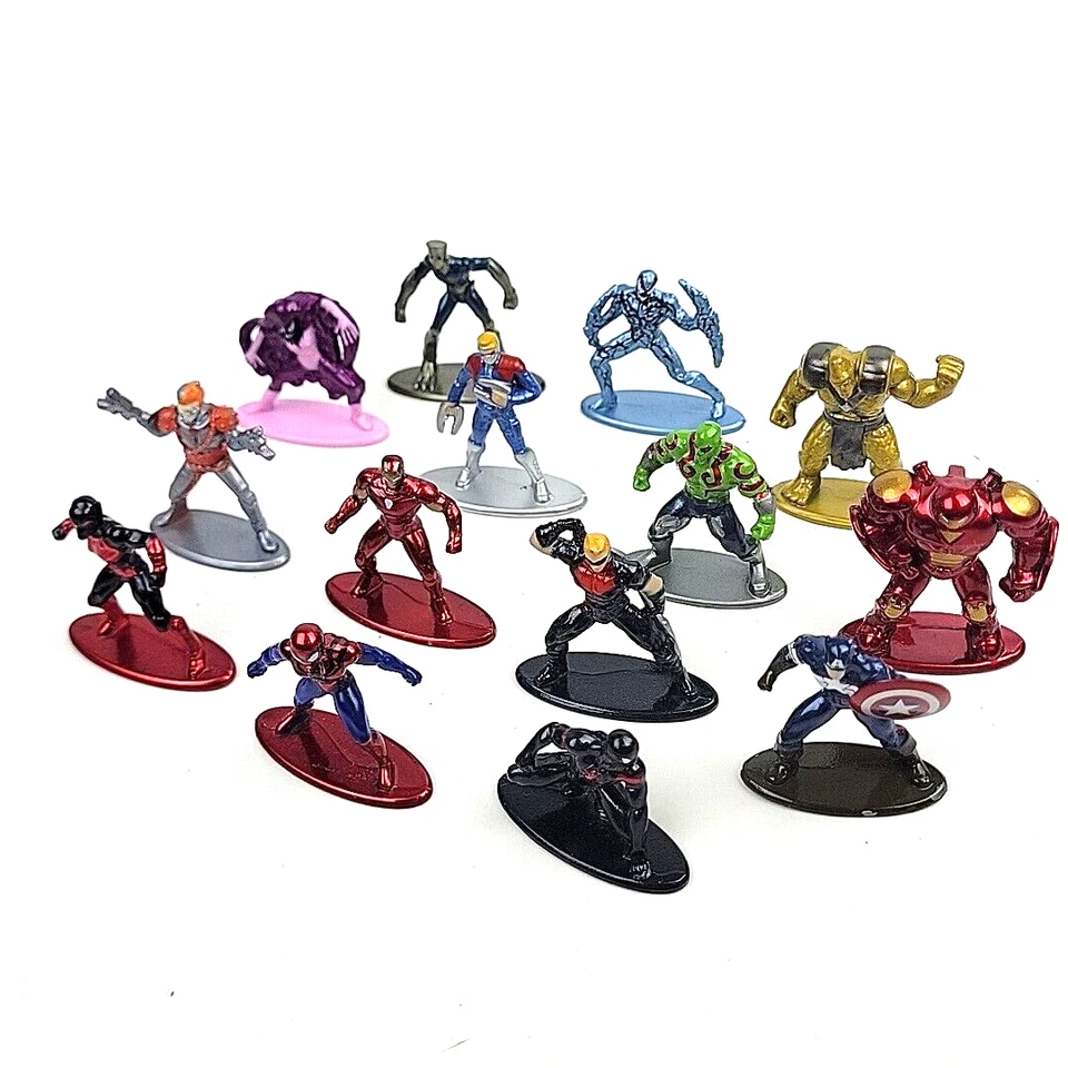 Lot of Marvel Metal Figs Nano Mini Diecast Figures by Jada Toys            7b - Image 1 of 4