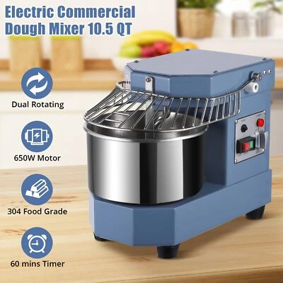 🔥8QT/10.5QT Commercial Food Mixer Dual Rotating Dough Kneading Machine Kitchen - Image 1 of 4