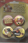 Highschool Musical Official Button Badge Pack NEU 4 Buttons ca. 3,7 cm