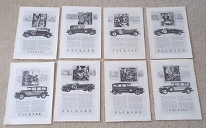 1928 Packard Advertisements Lot of 8 - Picture 1 of 1