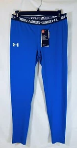 UA Girls Leggings Under Armour Heatgear Royal Blue Leggings NWT Youth XL - Picture 1 of 4