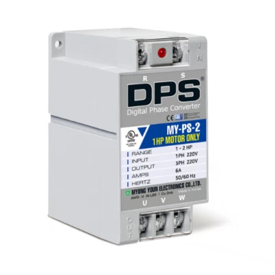 Single to 3 Phase Converter, Use 1HP(0.75kW) 3A Motor 200V-240V Only, MY-PS-2 - image 1 of 4