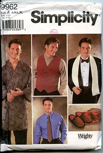 Accesorios para hombre - Chaleco Vestido Bufanda Pantuflas Cummerbund PATRÓN - S-M-L-XL - Imagen 1 de 2
