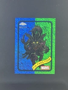 2025 Topps Cromo Marvel Fin Fang Foom #53 Azul y Verde Brillo/199 - Imagen 1 de 2