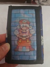 Avon Super Mario Bros. Lenticular Hologram Wallet Nintendo NES Trifold 1990's