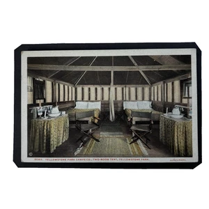 Park Camp dos habitaciones tienda alojamiento Parque Nacional Yellowstone postal wb unp - Imagen 1 de 2