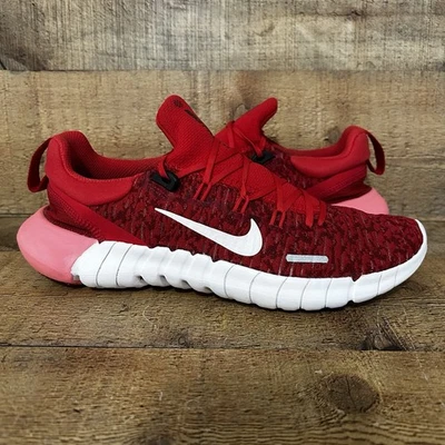 Nike Free RN 5.0 Women's Size 8 University Red White CZ1891-601 Very Nice - Image 1 of 4