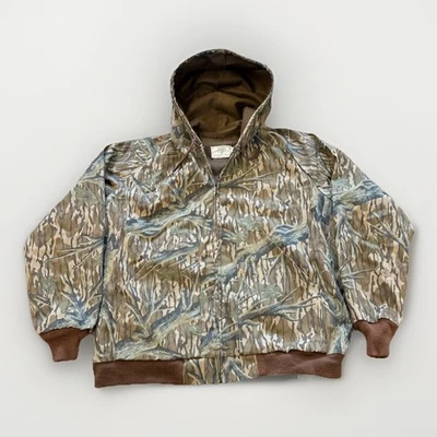Chaqueta Bomber De Colección Roble Mossy Para Hombres S Bottomland Treestand Camuflada Años 90 Caza Foto 1 de 4