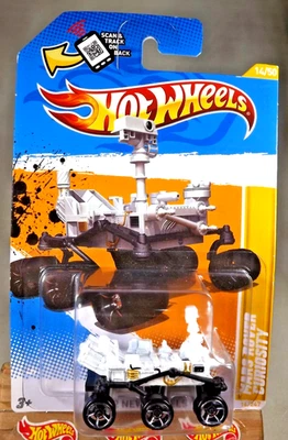 Hot Wheels #14 2012 nuevos modelos 14/50 Mars Rover Curiosity blanco con cromo OH5 Sp Foto 1 de 4