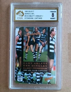 Gary Ablett / Hinkley / Stoneham Captains Select 1995 - CGA 8 NEAR MINT not PSA - Picture 1 of 2