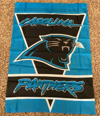 CAROLINA PANTHERS 28X40 jardín poste bandera calidad superior GENUINA NFL licencia Foto 1 de 3