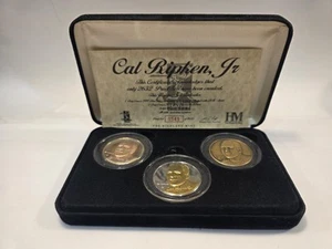 Super seltener Cal Ripken Jr. Highland Mint Kursmünzensatz: Gold-, Silber- und Bronzemünzen - Bild 1 von 7