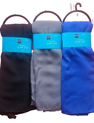 Wear 3 Ways Bufanda Chaleco Envoltura (3PK) Universal Azul, Gris, Negro NUEVO Foto 1 de 4