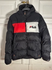 FILA Winterjacke FLOYD PUFF HOOD JACKET schwarz Gr. L Steppjacke wattierte Jacke - Bild 1 von 5