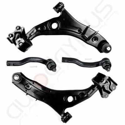 New 4PC Lower Control Arms + Ball Joints Outer Tie Rod Ends for 07-13 Mazda CX-9 - Image 1 of 4