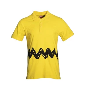 Unisex Peanuts Charlie Brown Zig Zag Replica Halloween Costume Cosplay Shirt - Picture 1 of 12