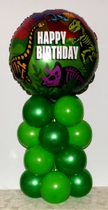 DINOSAURO - ESPOSITORE DECORAZIONE TAVOLO PALLONCINO BUON COMPLEANNO - NO ELIO NECESSARIO - Foto 1 di 5