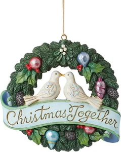 Jim Shore Heartwood Creek Christmas Together Wreath Colombine Ornament 6011676 - Bild 1 von 1