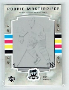 06-07 UD Upper Deck The Cup  Ben Ondrus  1/1  Printing Plate  Rookie