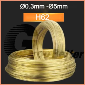 Brass Round Wire Bare Unplated Ø0.3mm -Ø5mm Diameter Jewelry Making / Wire Craft - Picture 1 of 14