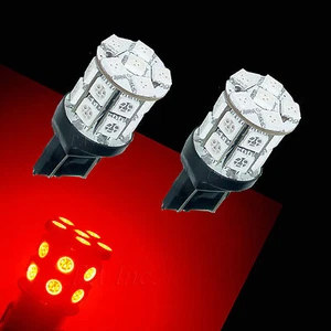 2x 7443 7440 T20 20SMD 5050 LED Auto Tail Light Bulbs Bright RED Current fixed - Picture 1 of 3