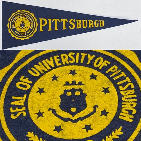 1950s Pitt Pittsburgh Panthers University Hormel Mini Pennant 3.5x9.75" Cover