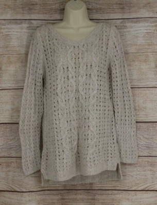 Maurices женщин размер средний пуловер открытый вязаный свитер серый - Изображение 1 из 4