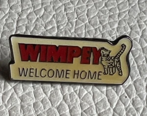 WIMPEY HOUSING WELCOME HOME RARE AGED pin badge lapel - Imagen 1 de 3
