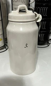 Bote Rae Dunn número 3 OG HTF - Imagen 1 de 1