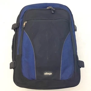 eBags Motherlode Backpack eTech Weekender CarryOn Convertible 22x14x7 Navy Black - Picture 1 of 15