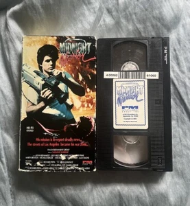 Midnight Warrior VHS 1989 Crime Action Thriller Revenge 80s Nightcrawler - Picture 1 of 6