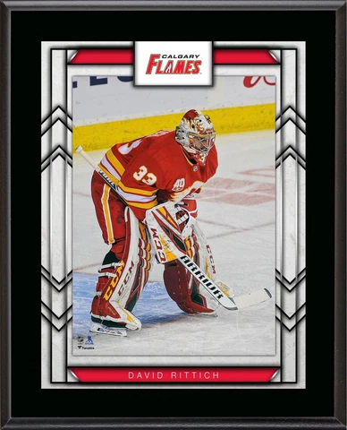 David Rittich Calgary Flames 10.5" x 13" Sublimated Player Plaque Cover