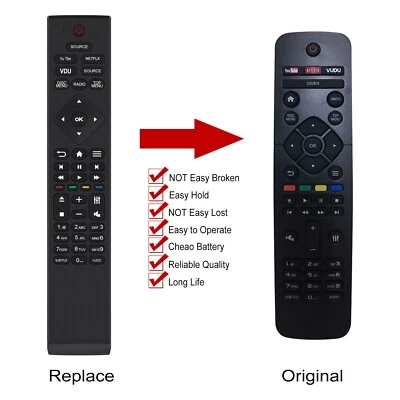 996580005145 Replace Remote Control for Philips Blu-ray DVD Player HTB3524/F7 - Image 1 of 4